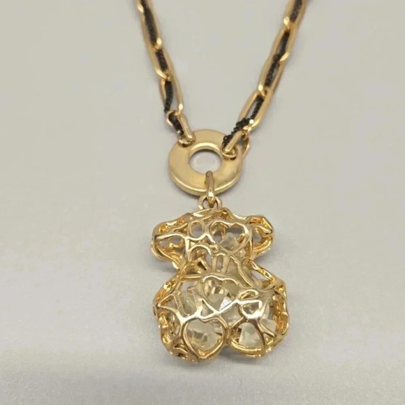 Gold tone bear necklace - Picture 3 of 3